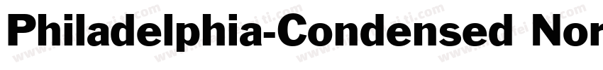 Philadelphia-Condensed Normal字体转换